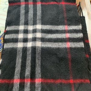 Burberry the classic check cashmere scarf.